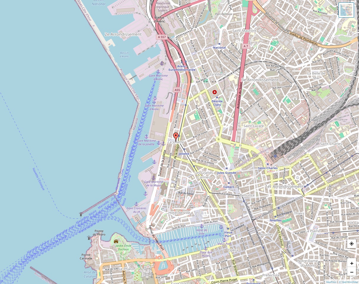 Plan de La Joliette
