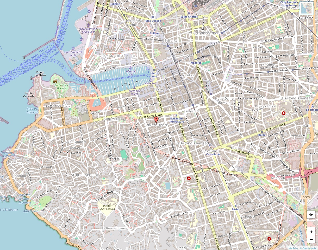 Plan de Palais-de-Justice