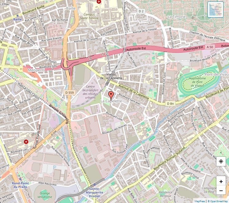 Plan de La Capelette