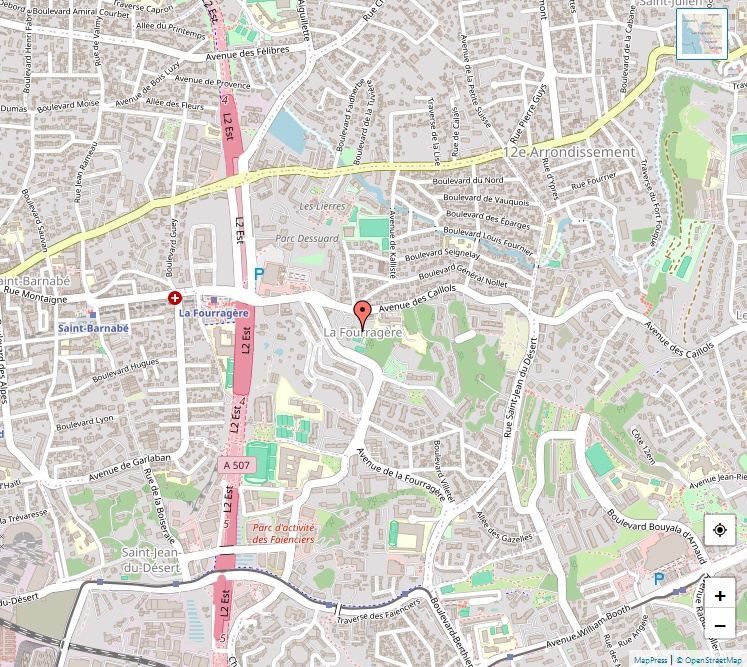 Plan de La Fourragère