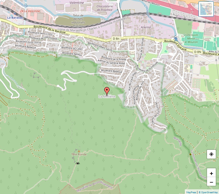 Plan de La Millière