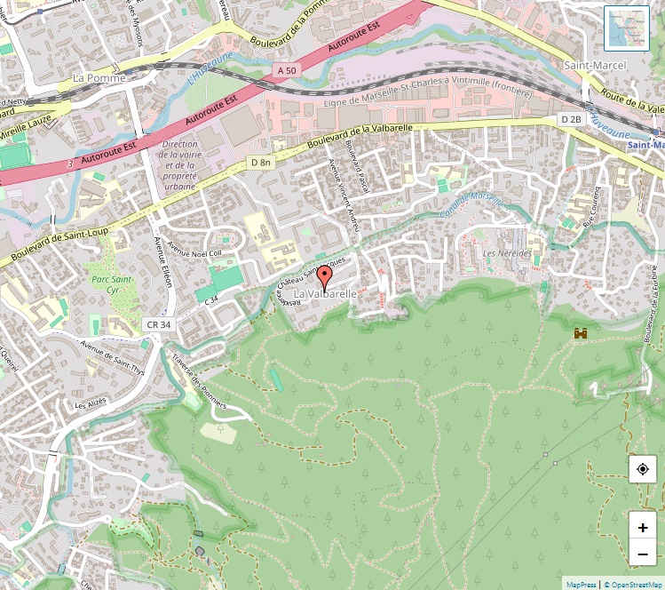 Plan de La Valbarelle