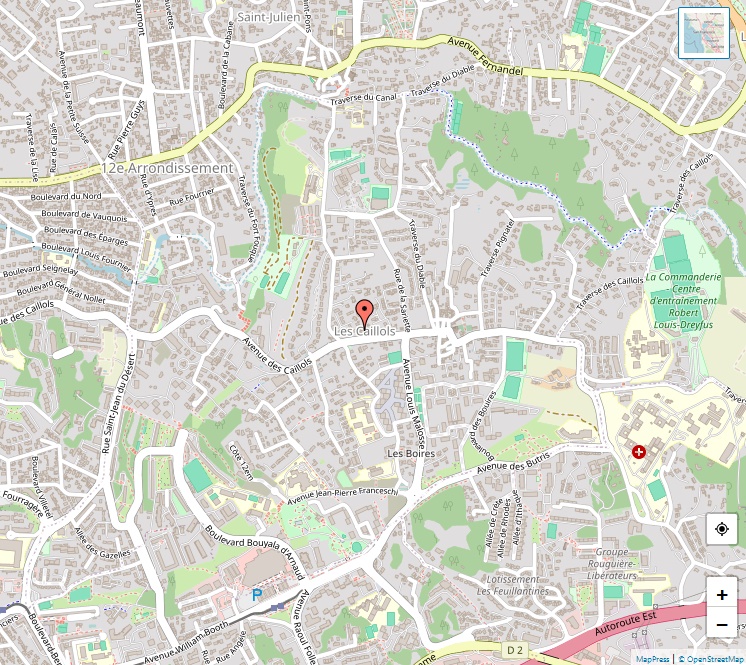 Plan de Les Caillols