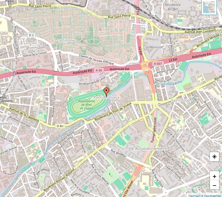 Plan de Pont-de-Vivaux